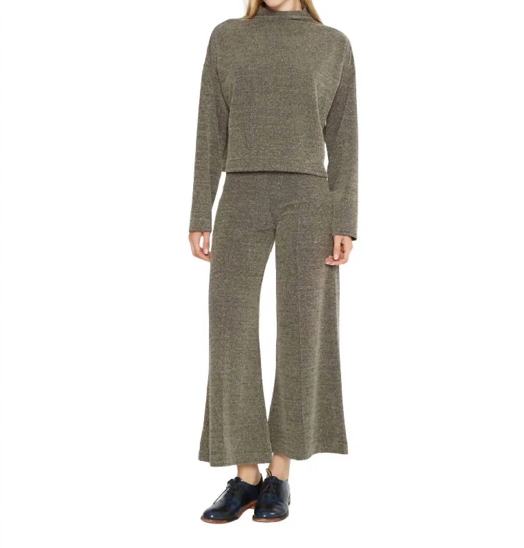 Today’s Special Boucle Cropped Wide Leg Pant In Pebble