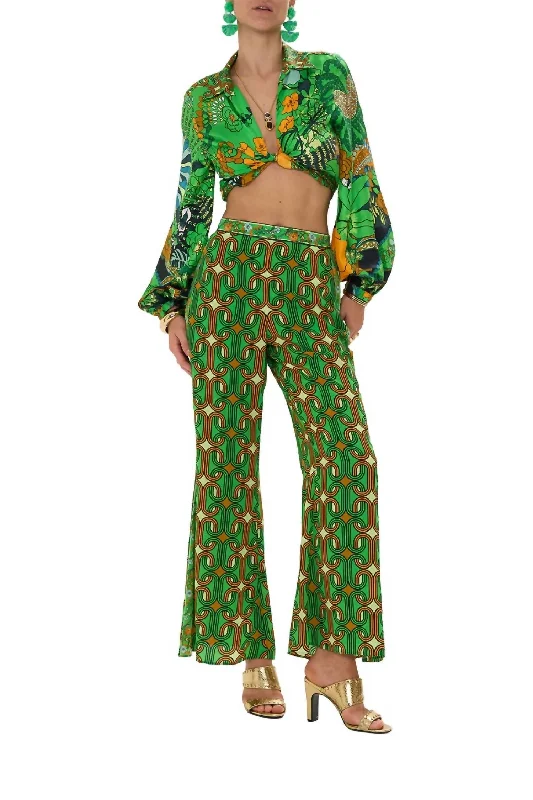 Act Now Relaxed Flare Pant In Good Vibes Generation