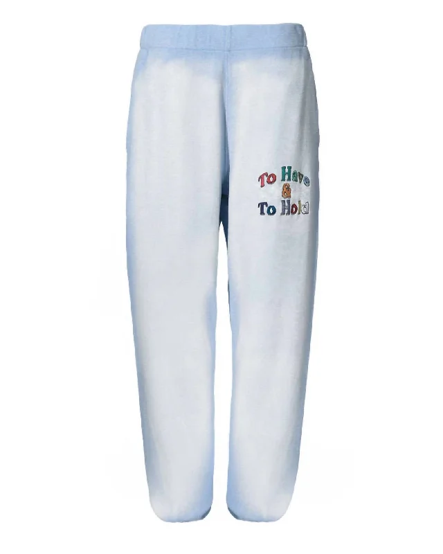 Weekend Bargains to Sizzle Women's Vows Mac Slim Sweatpant In Blue