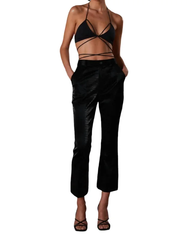 Must-Have Deals Beau Faux Leather Pants In Black