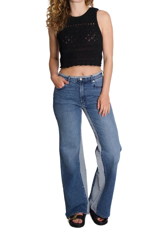 Overstock Virgo Wide Leg Jeans In Champlain
