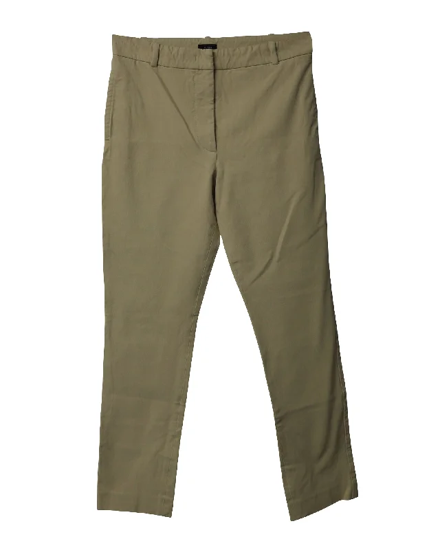 Super Deal Joseph Straight-Cut Trousers in Cream Viscose