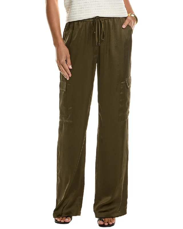 Weekend Discounts to Savor Elie Tahari Relaxed Satin Cargo Pant