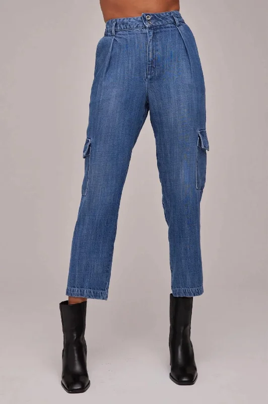 Stock Up and Save Londyn Cargo Trouser In Vintage Streaky Wash