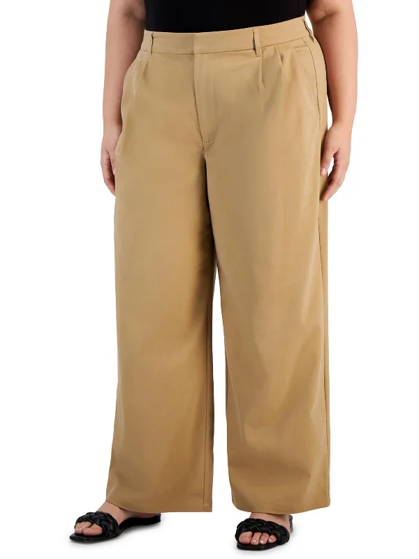 Weekend Bargains to Cherish Plus Womens High Rise Work Wear Dress Pants