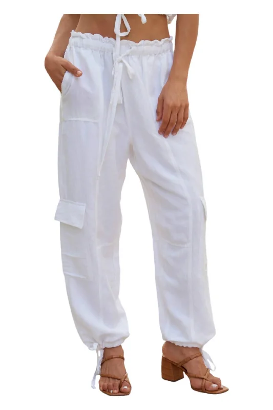 Instant Deal Nocelle Cargo Pants In White