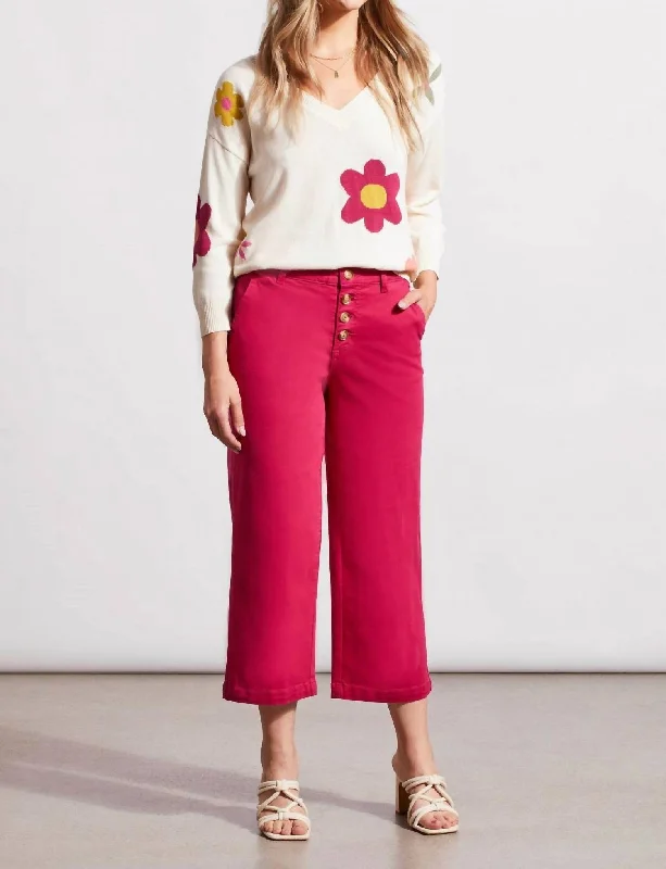 Shop the Weekend Away Audrey Button Fly Wide Leg Jean In Daiquiri