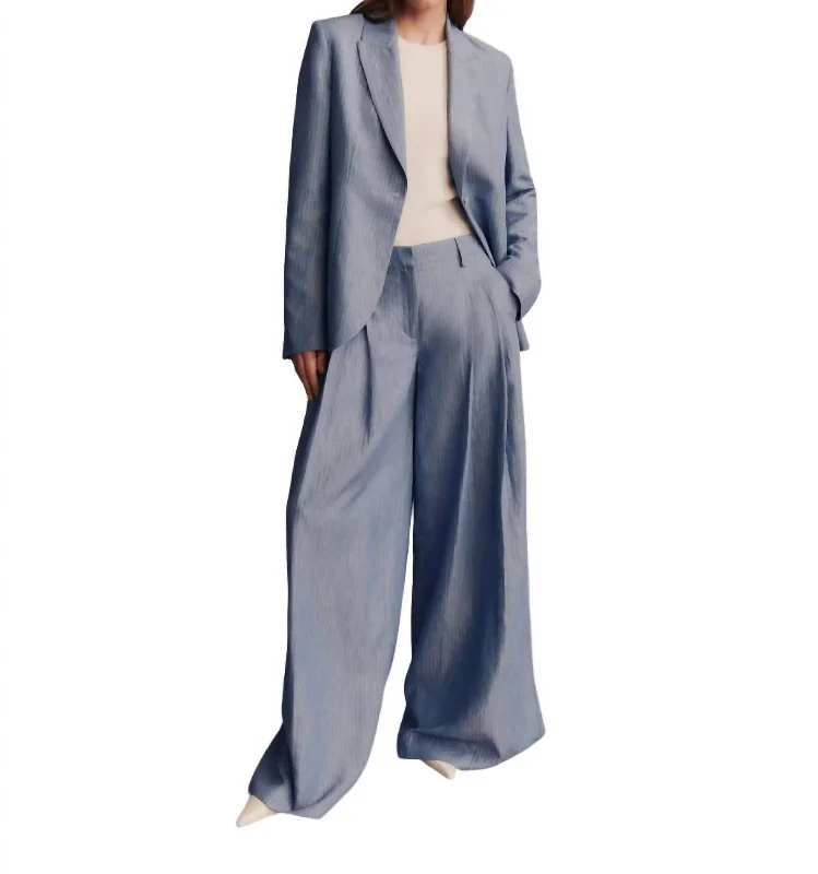 Time-Sensitive Stripe New Didi Pants In Indigo