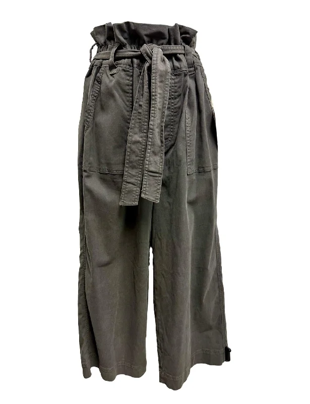 Time-Limited Offer Women's Paperbag Pant With Tie Waist In Led