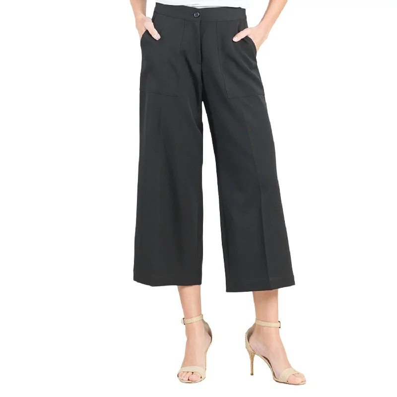 Low Price Cropped Trouser In Black