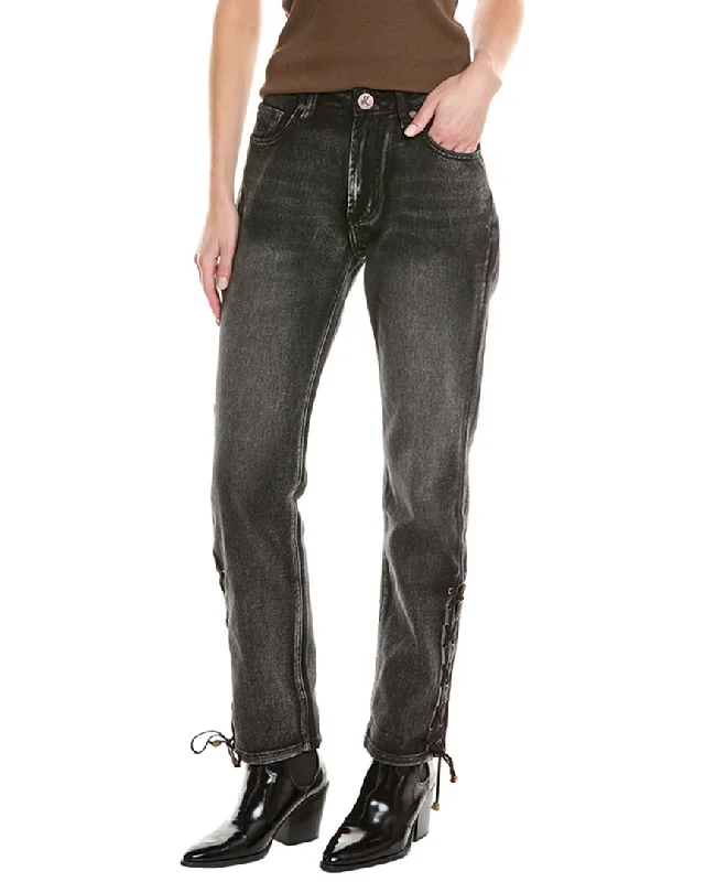 Great Deals One Teaspoon Awesome Baggies Faded Black High Waist Straight Jean