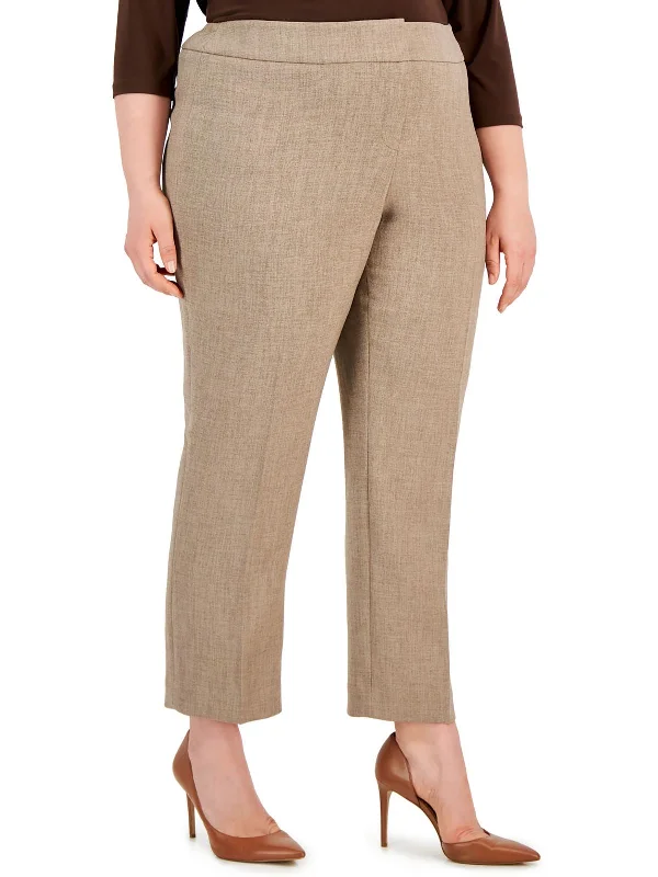 Weekend Flash Sale Plus Womens Gathered Slim Leg Ankle Pants
