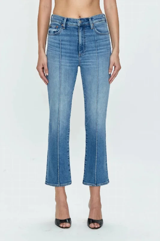 Can't Be Beat Lennon Pintuck High Rise Crop Boot In Essence