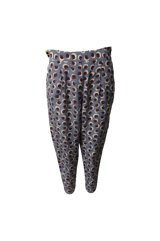 Weekend-Only Price Drops Stella McCartney Cropped Trousers in Floral Print Silk