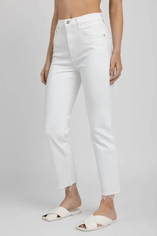 Discount Mania Daphne Crop Pants In Lucent