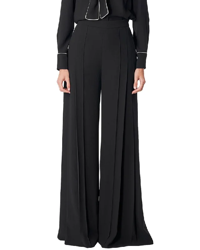 Steals and Deals Carolina Herrera Pleated High Waist Wide Pant