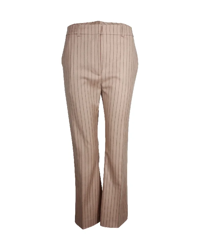 Super Sale Altuzarra Striped Trousers in Beige Virgin Wool