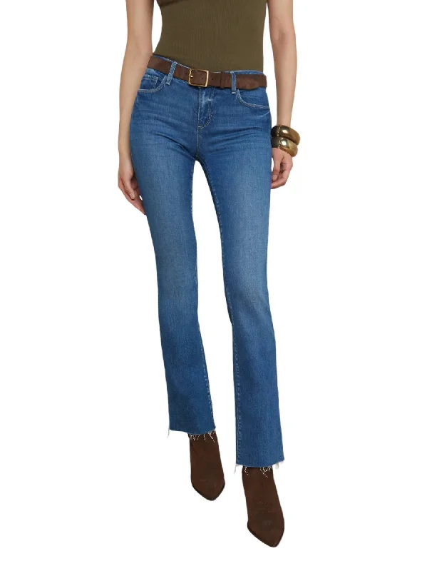 Act Now Sneeki Low Rise Sneaker Straight Jean In Stockton