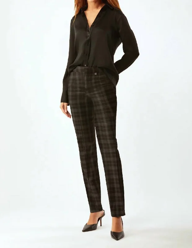 Deal Alert Women's New Houston Classic Trouser In Black Plaid