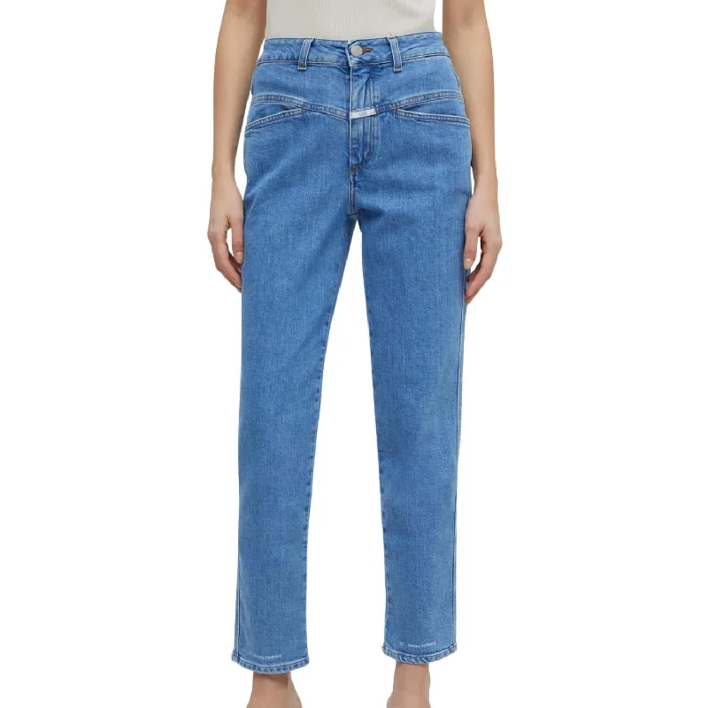 Weekend Deals to Make You Happy Pedal Pusher Jean In Mid Blue