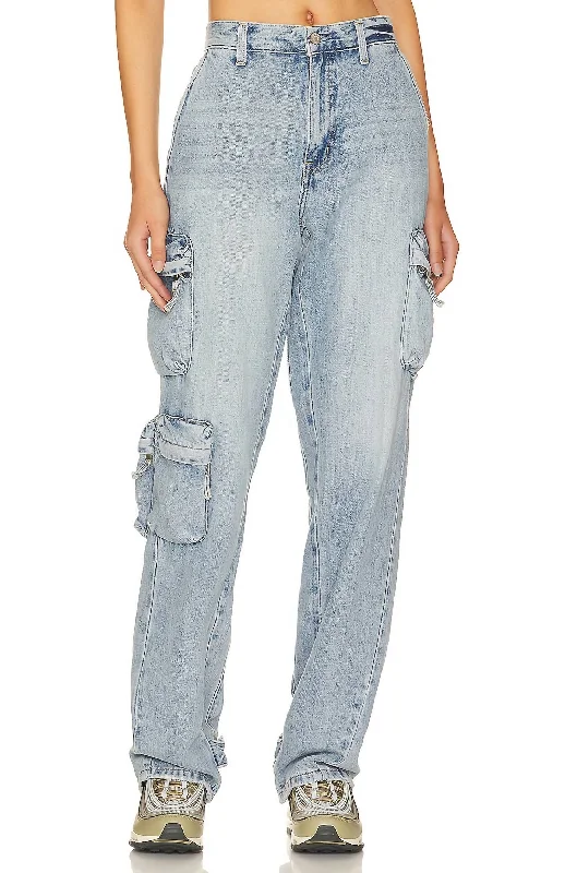 The Best Deal Bobbie Mid Rise Loose Straight Jean In Varsity