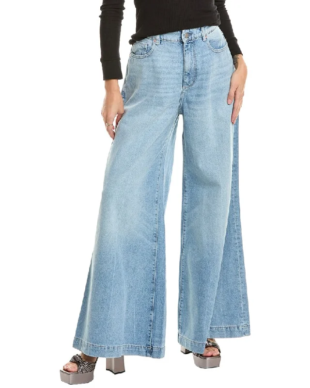 Weekend Bargains to Savor DL1961 Lucila Clear Sky Ultra Wide Leg Jean