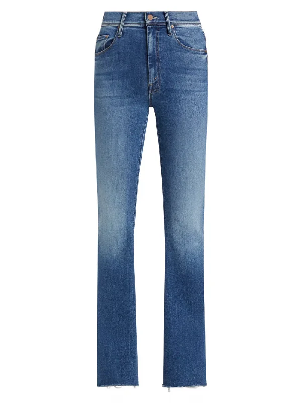 Buy More, Save More MOTHER Women's The Cruiser Sneak Fray Jeans, Hike Hike Baby