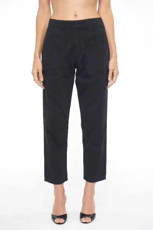 Weekend Specials Just for You Pamela High Rise Straight Trouser In Fade To Black