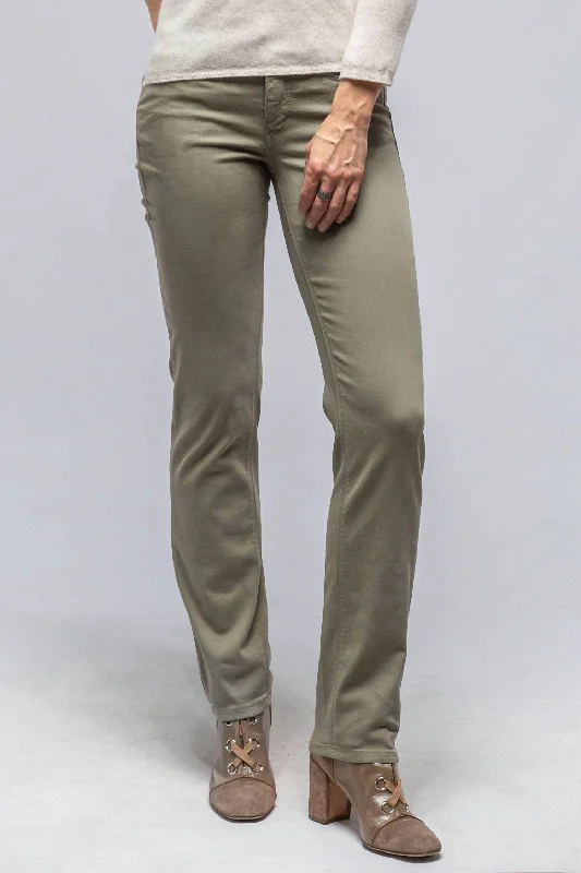 Massive Savings Dream Straight Cotton Stretch Jeans In Sage