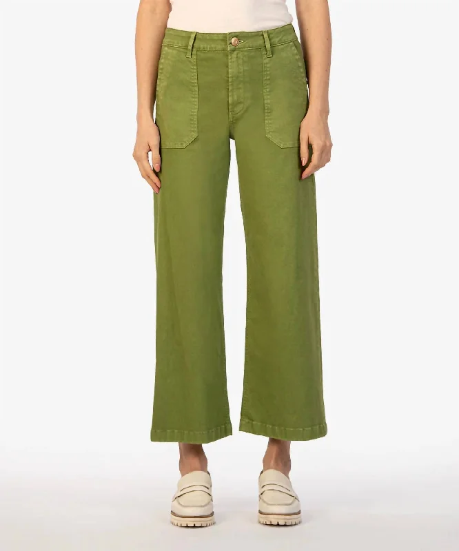 Unmissable Offer Charlotte Wide Leg Crop Pants In Pear