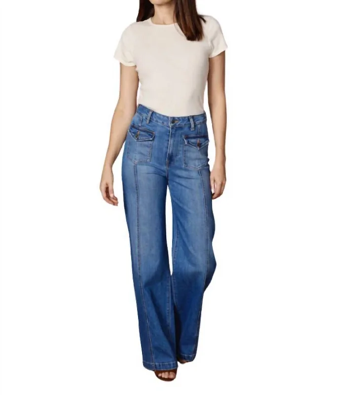 Weekend Extravaganza: Shop Now Manhattan Wide Leg Jean In Bennet