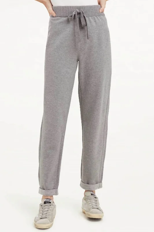 Doorbuster Deal Shea Sweater Mix Pant In Heather Grey