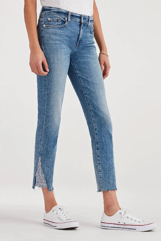 Year-End Clearance Ankle Skinny Stripe Kick Jean In Sloan Vintage