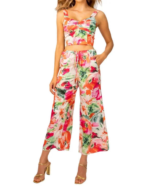 Massive Deals Alora Pants In Pink/red Multi