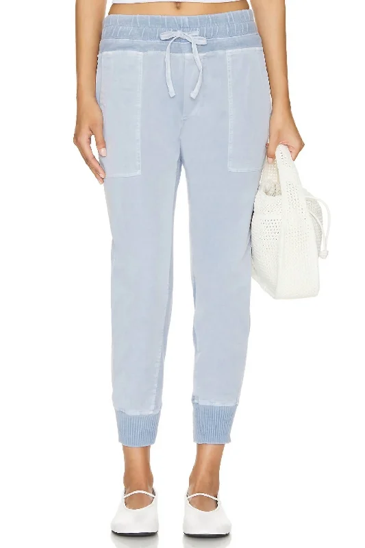 Weekend Discounts to Grab Mixed Media Pant In Open Sky Pigment