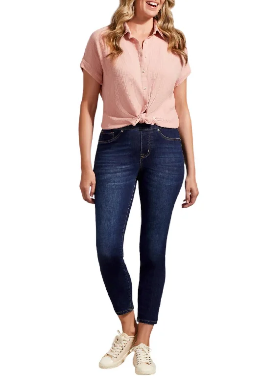 Hot Buy Audrey Pull On Jeans In Deep Ocean