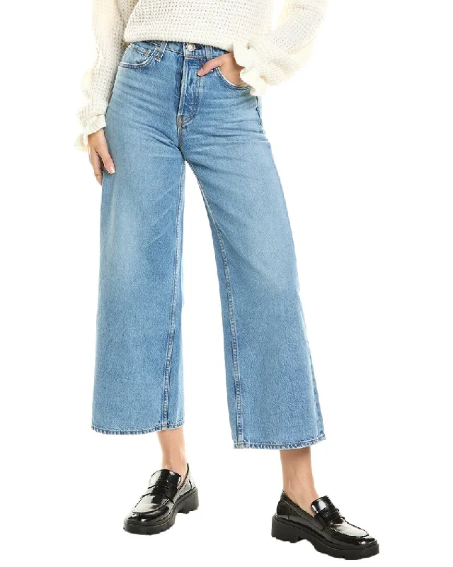 One-DAY Sale rag & bone Maya Hermosa High-Rise Ankle Wide Leg Jean