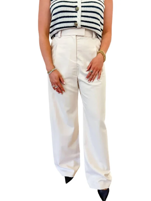 The Best Prices Wide Leg Trouser Pants In Cream