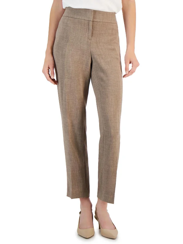 Doorbuster Deal Petites Womens Mid-Rise Ankle Straight Leg Pants