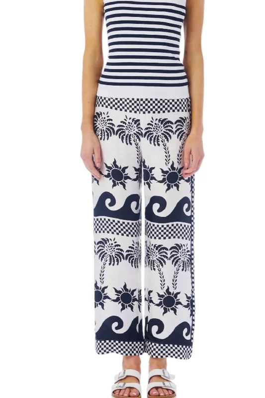 Reduced Prices Venice Lounge Pants In Navy & White