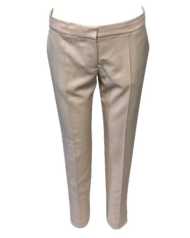 Savings Galore Stella McCartney Slim Fit Trousers in Beige Cotton