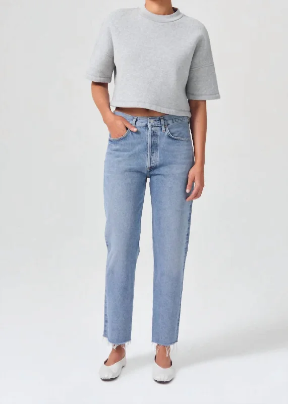 Epic Value Lana Crop Mid Rise Straight Jean In Sway
