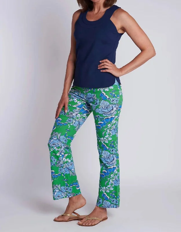 Weekend Savings Bonanza Meister Linen Pant In Cordelia Green