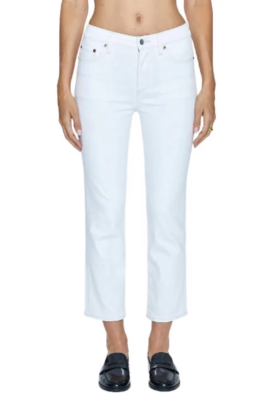 Instant Savings Monroe Crop Jeans In Le Blanc