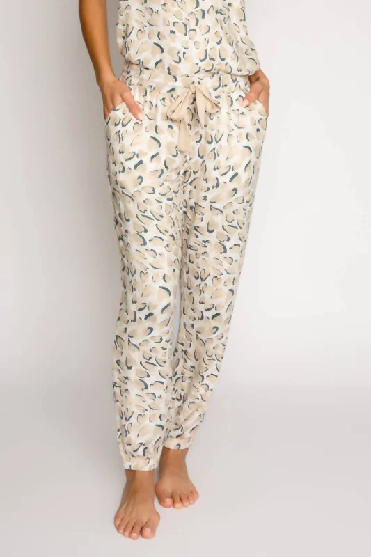 Savings Galore Wild About You Jogger In Oatmeal