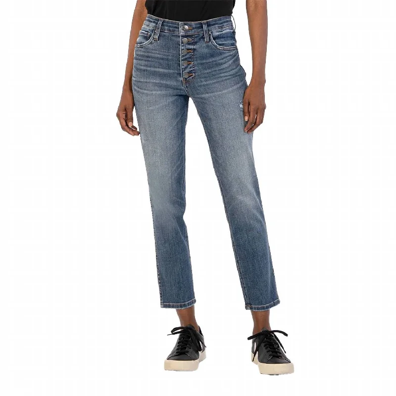 Deal Explosion Rachael High Rise Fab Ankle Jean In Fire