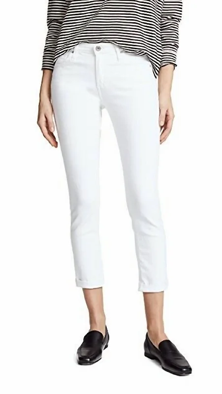 Limited Time Discount Prima Roll-Up Jeans In White
