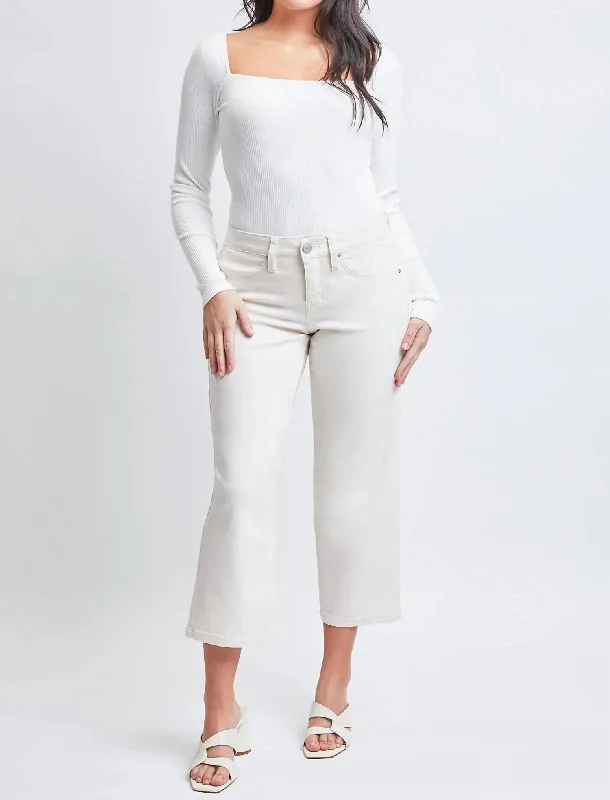 Special Promotion Missy High-Rise Hyperstretch Wide Leg Jeans In Gardenia