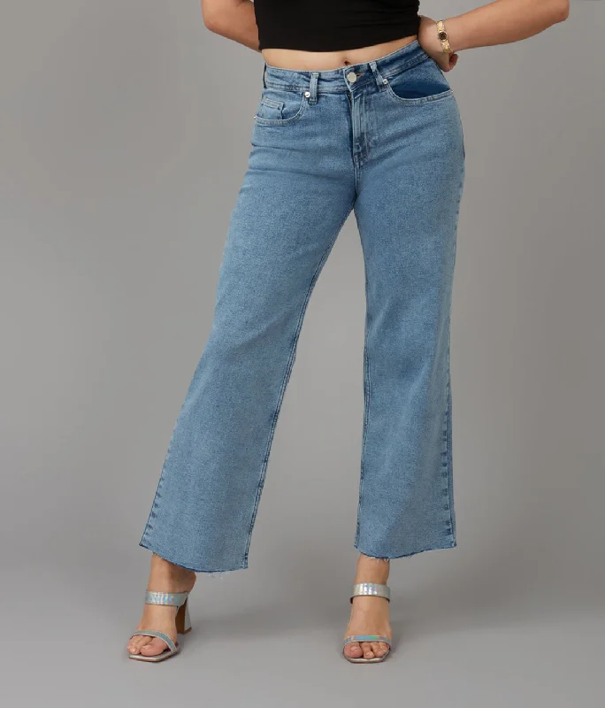 Flash Sale Women's COLETTE-VIB High Rise Wide Leg Jeans
