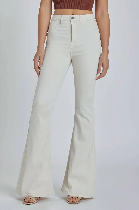 Big Savings Slim Fit Flare Jean In Off White